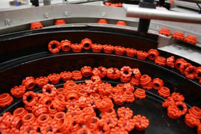 Plastic nut bowl feeder