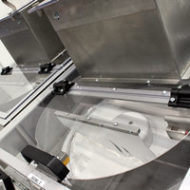 Centrifugal feeder orientates test unit body