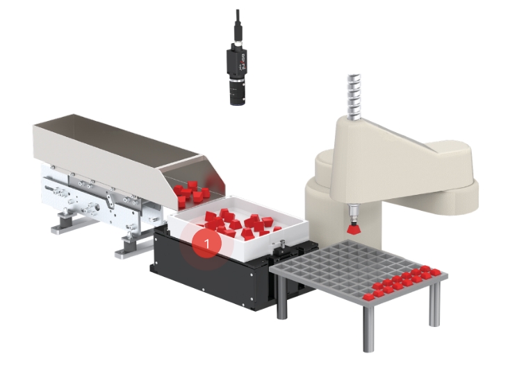 RNA 3-axis vibrating parts feeder