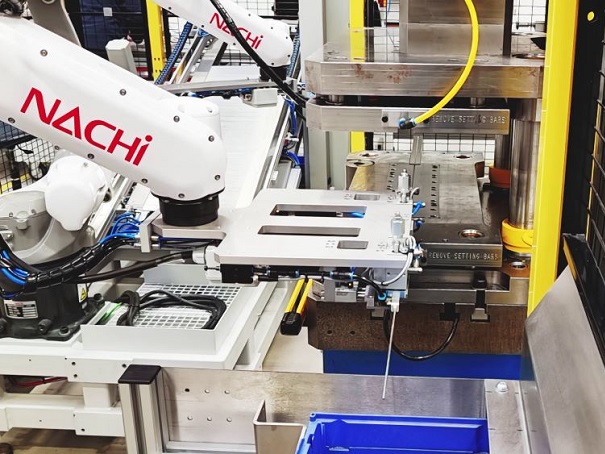 Automated Robot Loading for Dimpling Process