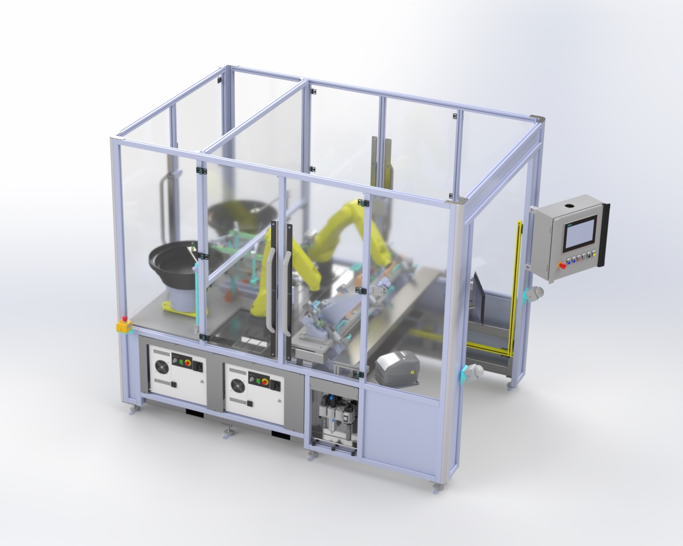FlexType™ Clip - Robot clipping machine for automotive components - side