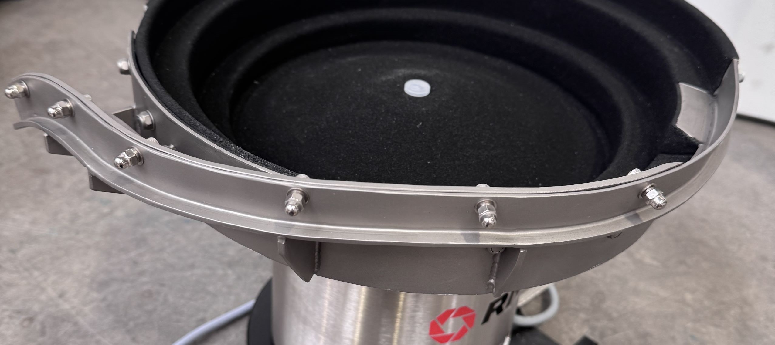 EcoType™ Bowl Feeder to Feed and Orientate Glass Encased Electrical Components