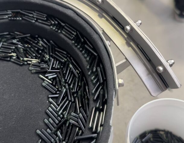 EcoType™ Bowl Feeder to Feed and Orientate Glass Encased Electrical Components