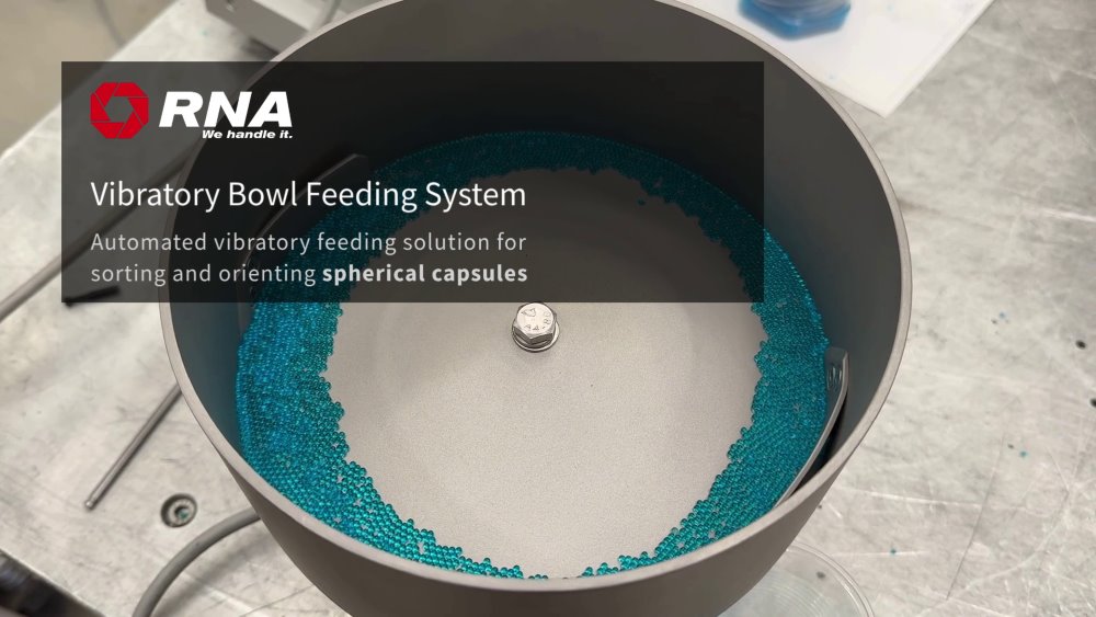Vibratory Bowl Feeder for 2mm Spherical Capsules